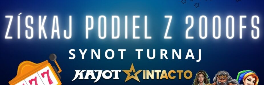 Synot turnaj na novinkách v KajotIntacto kasíne