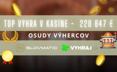 Top výhra v Slovmatic kasíne