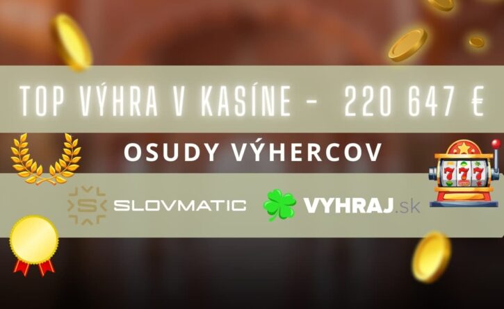 Top výhra v Slovmatic kasíne