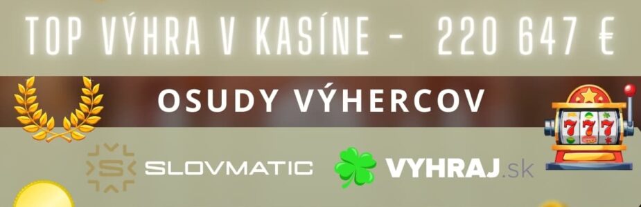 Top výhra v Slovmatic kasíne