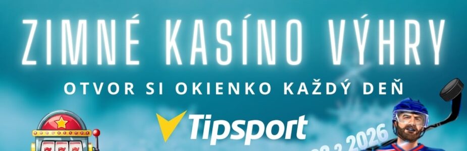 Zimné kasíno výhry v Tipsport kasíne