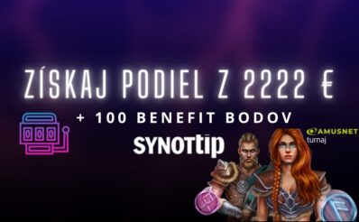 Získaj podiel z 2222 € v Synottip kasíne