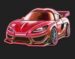 Symbol Červené auto automatu Hyper Wheels od Tech4bet