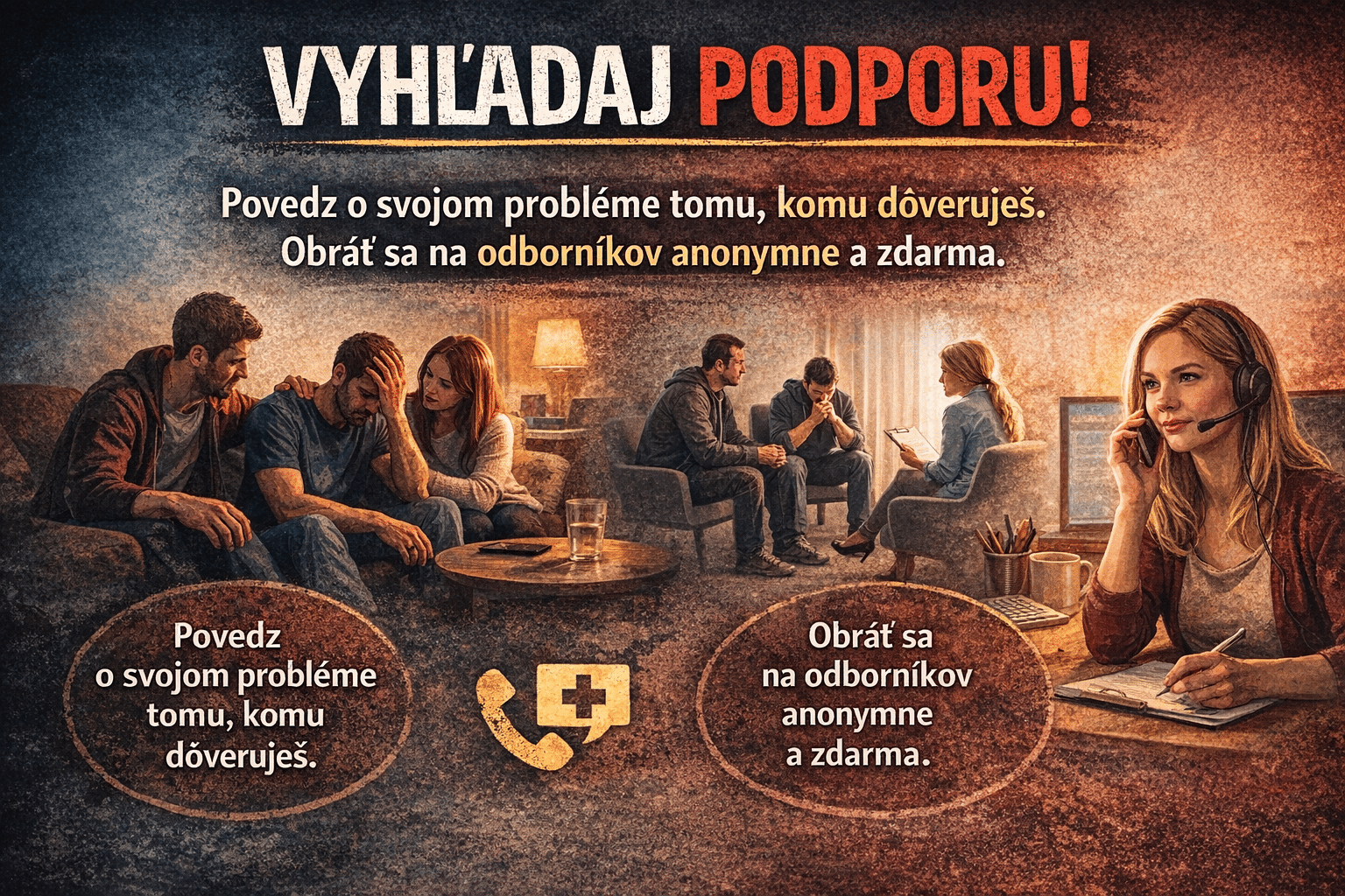vyhladaj podporu