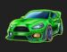 Symbol Zelené auto automatu Hyper Wheels od Tech4bet
