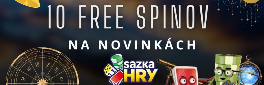 10 free spinov na novinkách v SazkaHry (1)