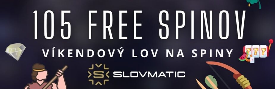105 free spinov v Slovmatic