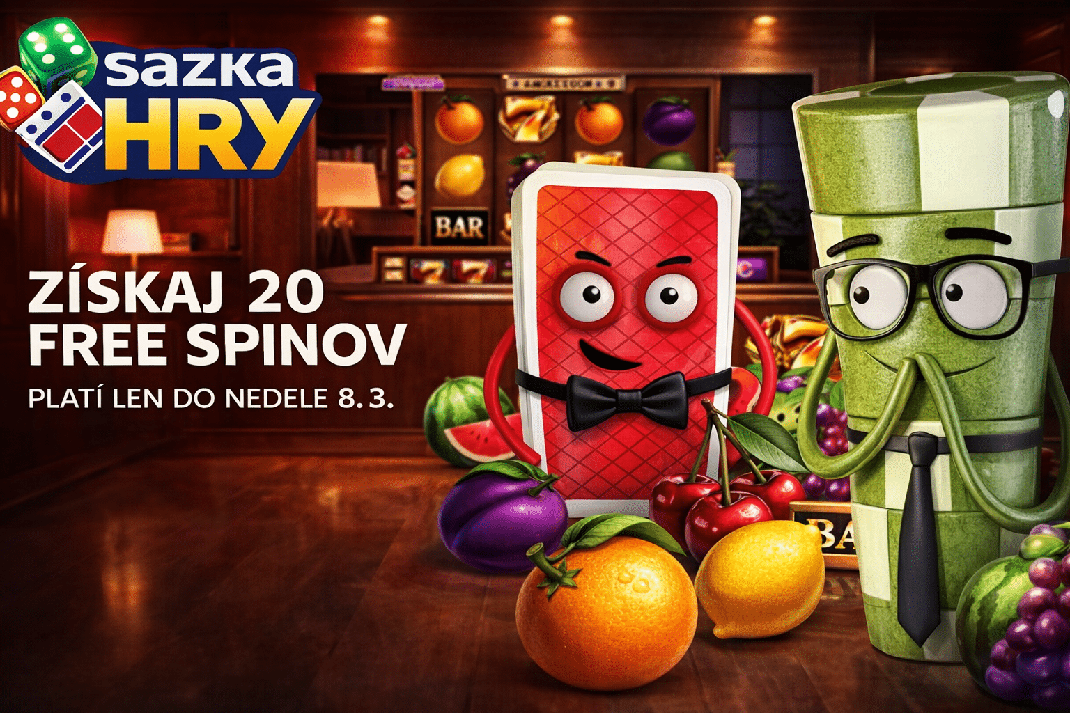 20 free spinov v SazkaHry