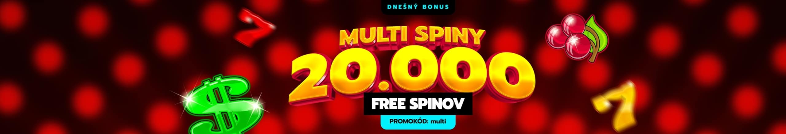20 free spinov v Slovmatic