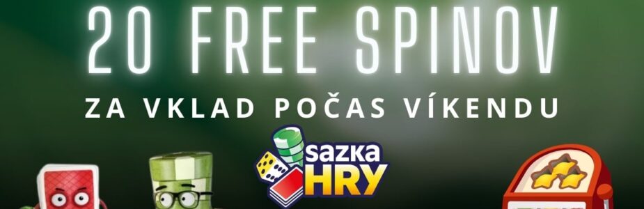 20 free spinov za vklad v SazkaHry