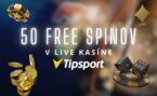 Tipsport: Získaj 50 free spinov za hranie v Live kasíne