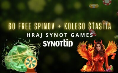 60 FS + koleso šťastia v Synottip kasíne