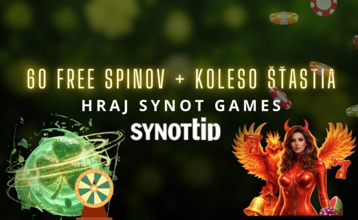 60 FS + koleso šťastia v Synottip kasíne