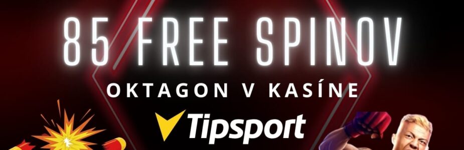 85 free spinov v Tipsport kasíne