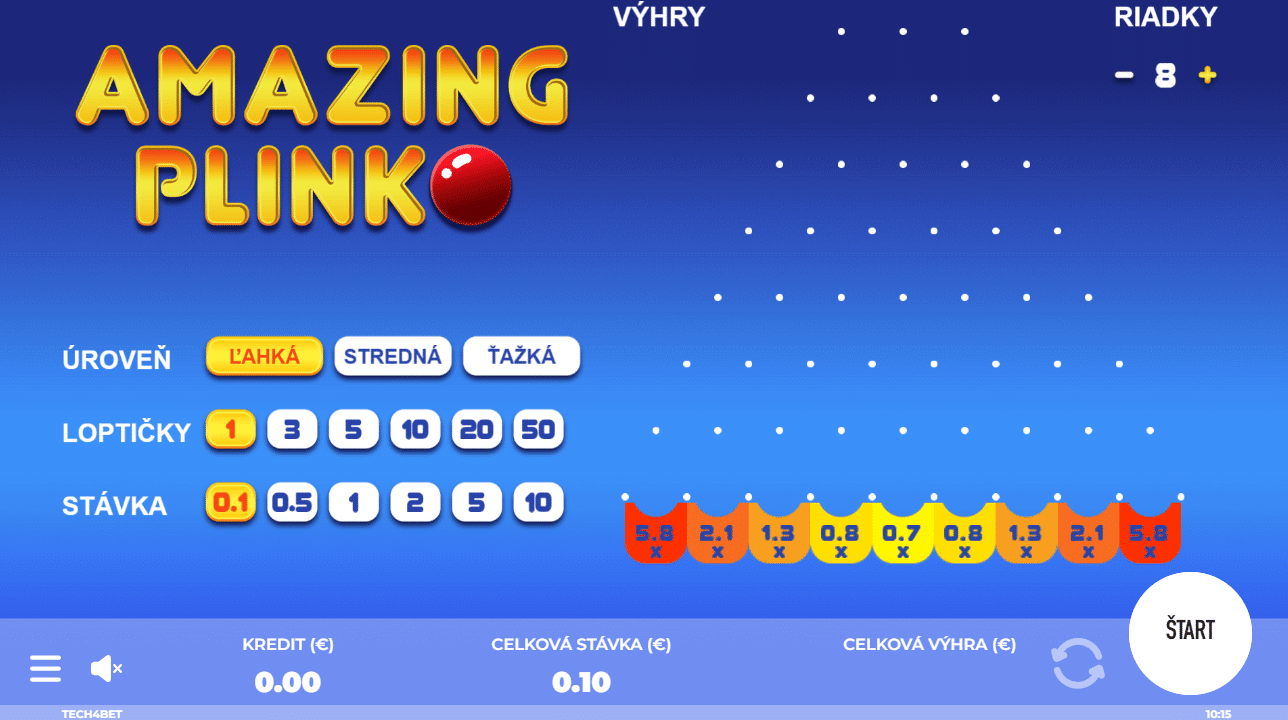 Amazing Plinko v Tipsport kasíne