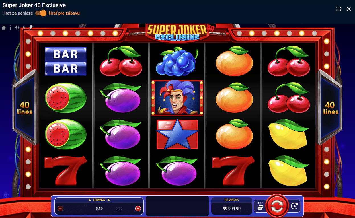 Automat super joker 40 exclusive