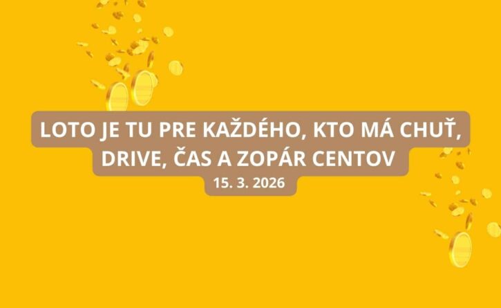 Loto žrebovanie v nedeľu sa blíži