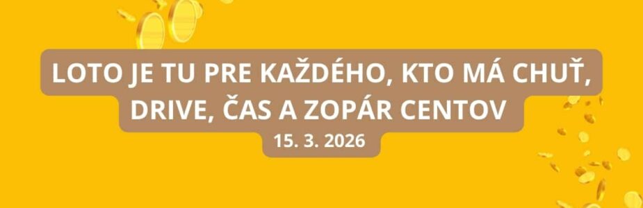 Loto žrebovanie v nedeľu sa blíži