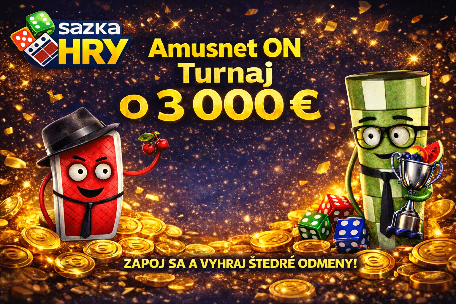 Turnaj Amusnet ON v SazkaHry