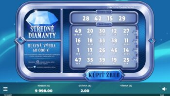 Žreb Stredné Diamanty predná strana zotretá