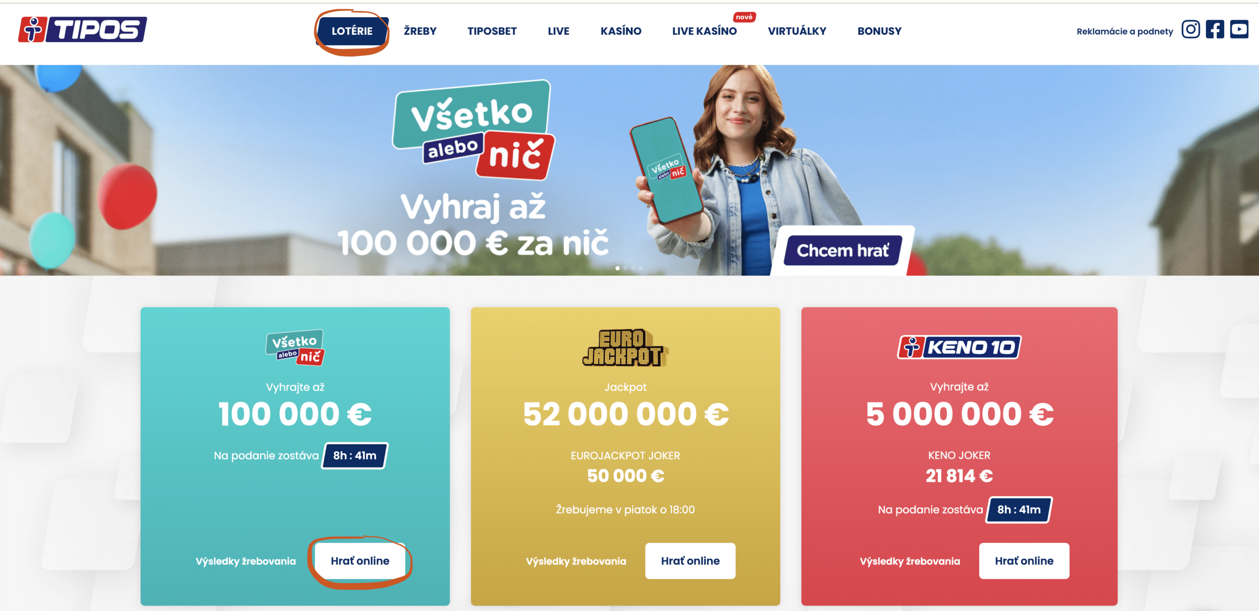 Loterie Všetko alebo nič