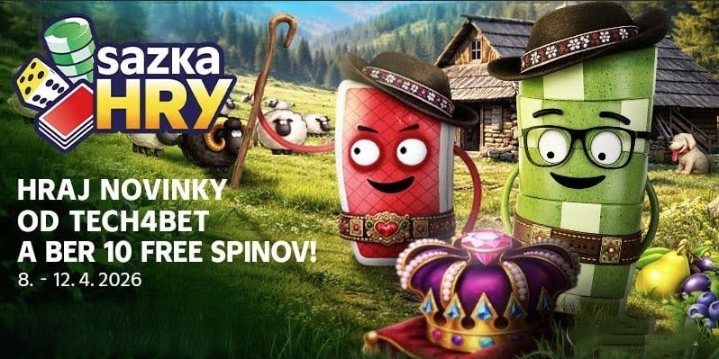 10 free spinov na novinkách v SazkaHry