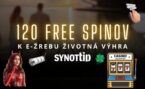 Získaj 120 free spinov k e-žrebu Životná výhra v Synottipe