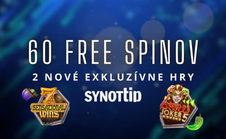 60 free spinov na 2 nové hry v Synottip kasíne