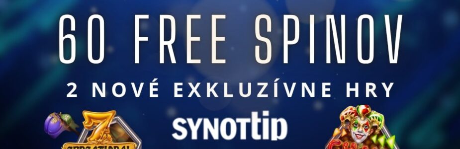 60 free spinov na 2 nové hry v Synottip kasíne