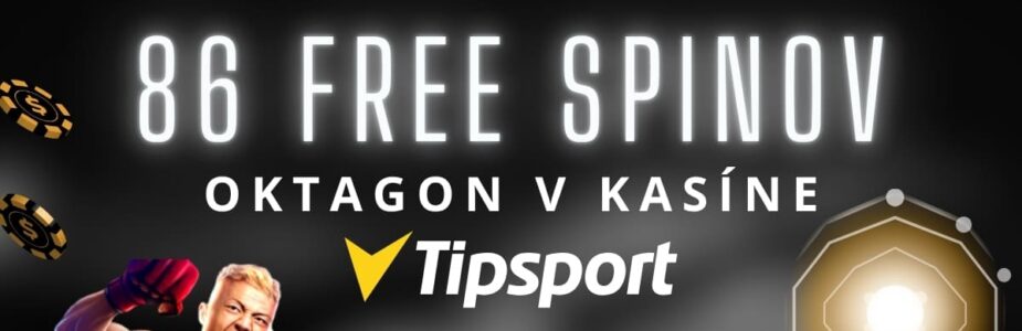 86 free spinov v Tipsport kasíne