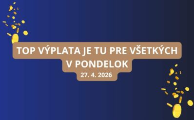 Extra výplata prichádza v pondelok