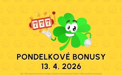 Free spiny a bonusy dnes 13.4.2026