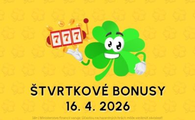 Free spiny a bonusy dnes 16. 4. 2026