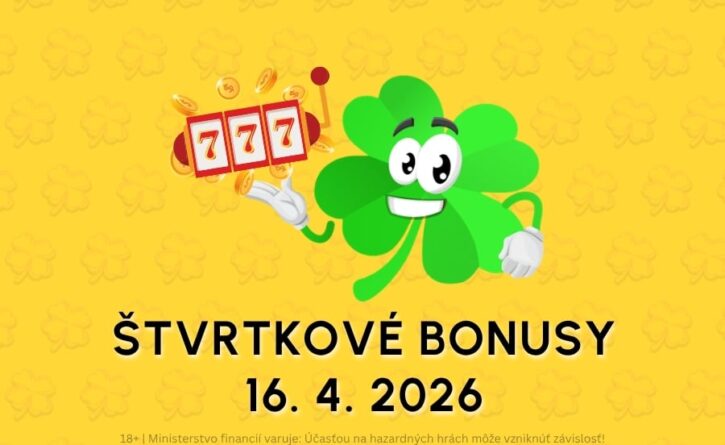 Free spiny a bonusy dnes 16. 4. 2026