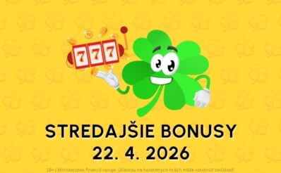 Free spiny a bonusy dnes 22. 4. 2026