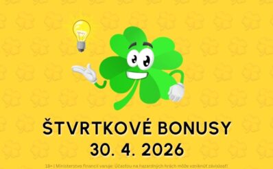 Free spiny a bonusy dnes 30. 4. 2026