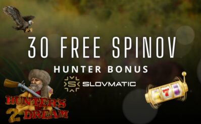 Hunter bonus - 30 free spinov v Slovmatic