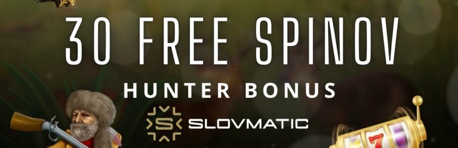 Hunter bonus - 30 free spinov v Slovmatic