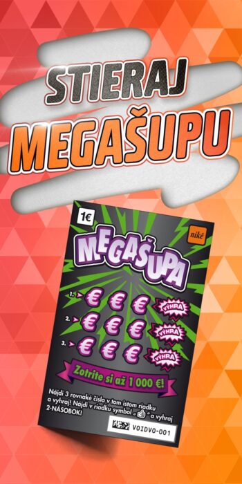 Predná strana stieracieho žrebu Megašupa