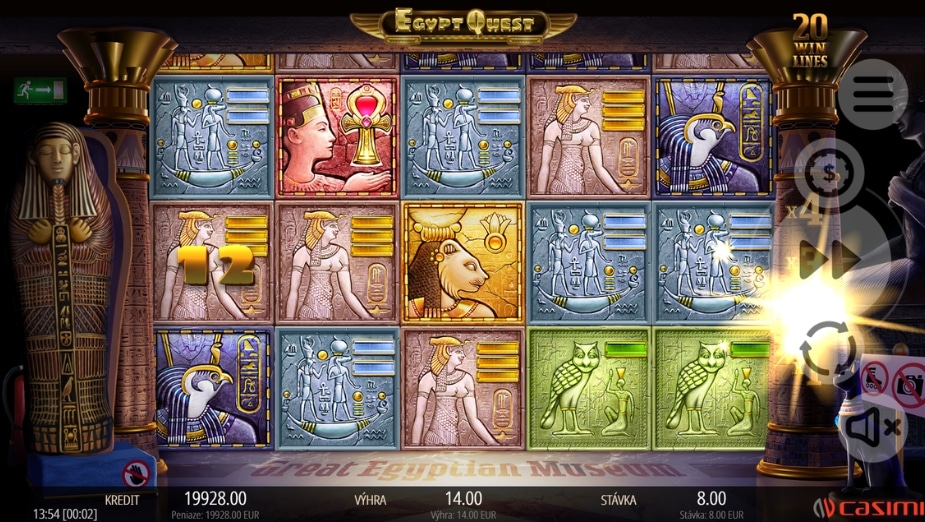 Téma a symboly Egypt Quest