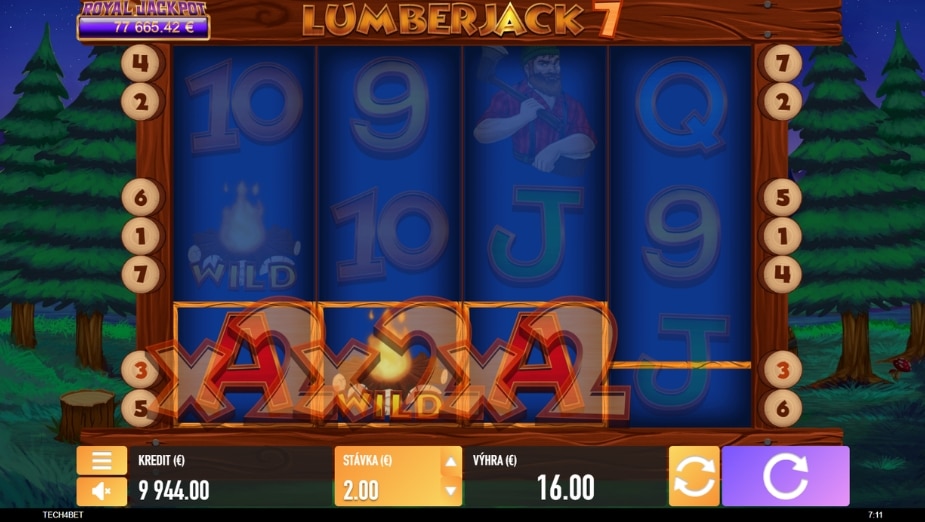 Téma a symboly Lumberjack 7
