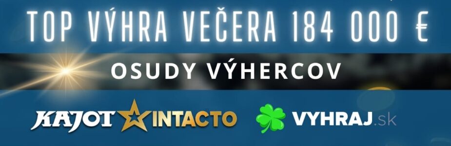 Top výhra večera v KajotIntacto kasíne