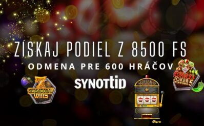 Získaj podiel z 8500 FS v Synottip kasíne