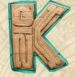 Symbol Písmeno K automatu Aztec Warrior Princess od Play’n GO
