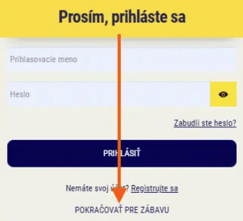 Pokračovať pre zábavu