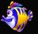 Symbol Modrožltá ryba automatu Dumb Fish od Casimi