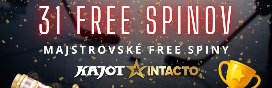 31 free spinov v KajotIntacto kasíne