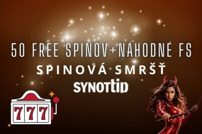 Synottip spinová smršť: 50 free spinov + náhodné free spiny