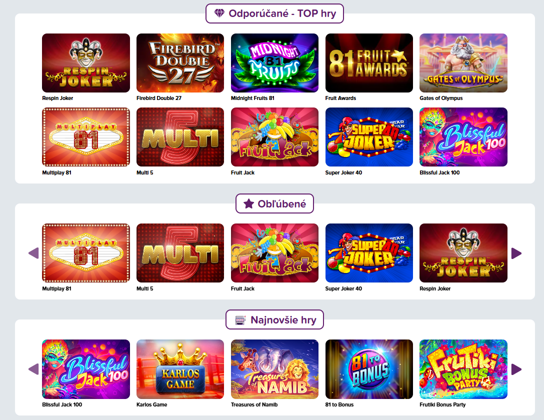 Automaty v Rebuy Stars