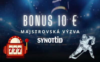 Majstrovská výzva 10 € bonus v Synottipe